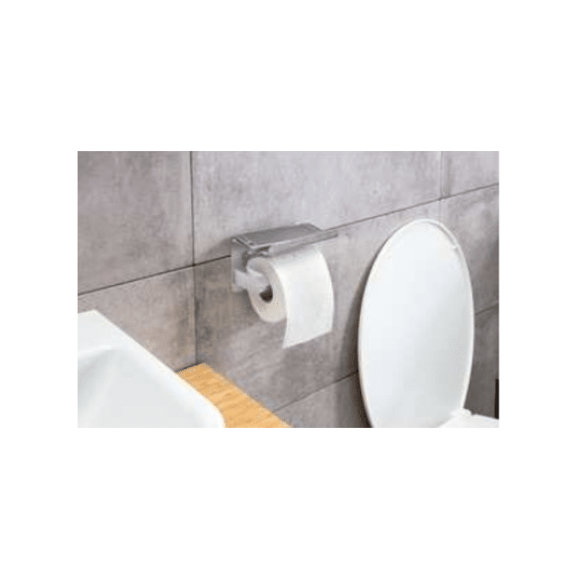 Toilettenpapierhalter WC-Papierhalter Rollen Klopapier Spender mit Ablage 