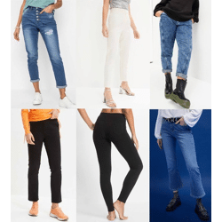 Damen-Hosen und Jeans aus Lagerbeständen: Mix für alle Saisons, Größen 38 bis 56, ab 2,90 €