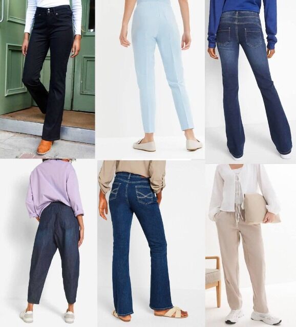 Damen-Hosen und Jeans aus Lagerbeständen: Mix für alle Saisons, Größen 38 bis 56, ab 2,90 €