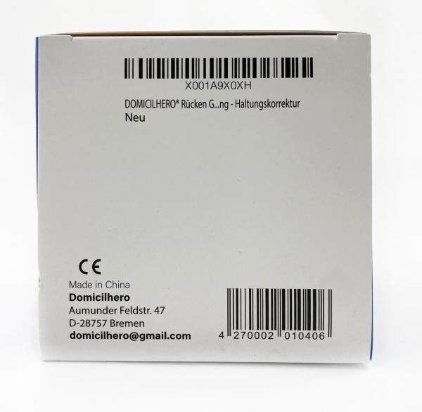 Haltungskorrektur Rückentrainer, Großhandel, Marke: Domicilhero, für Wiederverkäufer, ergonomisch, in OVP, neu, A-Ware, Restposten