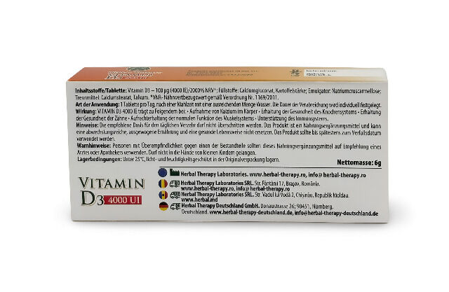 Vitamin D3 hochdosiert - MHD: 04/2027 - Made in EU - beste Qualität