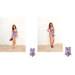 Tankini Damen Schwimmanzug Bikini Strandmode Badeanzug Einteiler Größen Mix