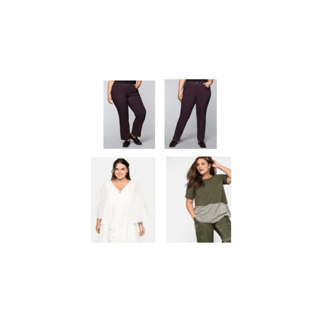 Sheego Damen Übergrößen Mode Plus Size Oberteile Hosen Große Größen Restposten Mix