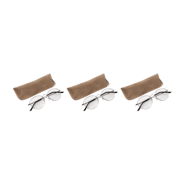 Lesehilfe goldfarben +3,5 Lesebrille Brille Sehhilfe Nahsichtbrille Etui Restposten Mix