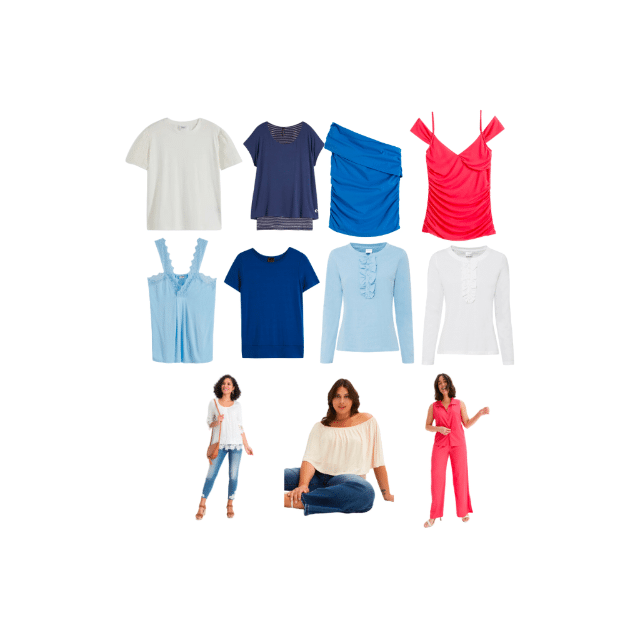 Damen Bonprix Versandhause Frauen Tops Shirts Oberteile Tanktops Bekleidung Textil Restposten Mix