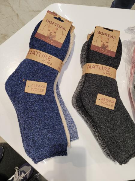 Alpaka Thermo Socken, 95% Wollanteil, Einheitspreis, 3er Packs, versch. Farbsortierungen: Amazon VK: 21,90 - 29,90€