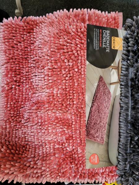 Badematte Chenille 50x80 cm und 60x90cm