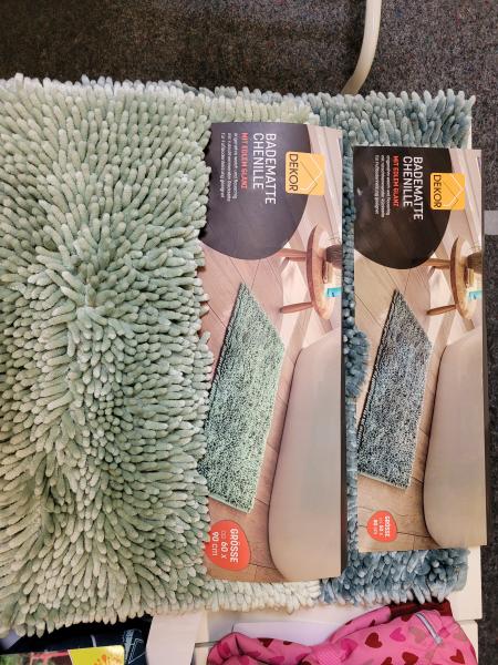 Badematte Chenille 50x80 cm und 60x90cm