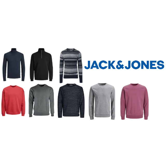 Jack & Jones Herren Pullover Strickjacken Männer Oberteile Herrenmode Freizeitpullover Restposten Mix