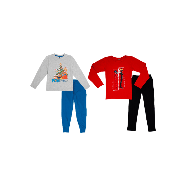 Lizenz Kinder Schlafanzug Pyjama Nachtwäsche Nachtmode Kindermode lang Restposten Mix