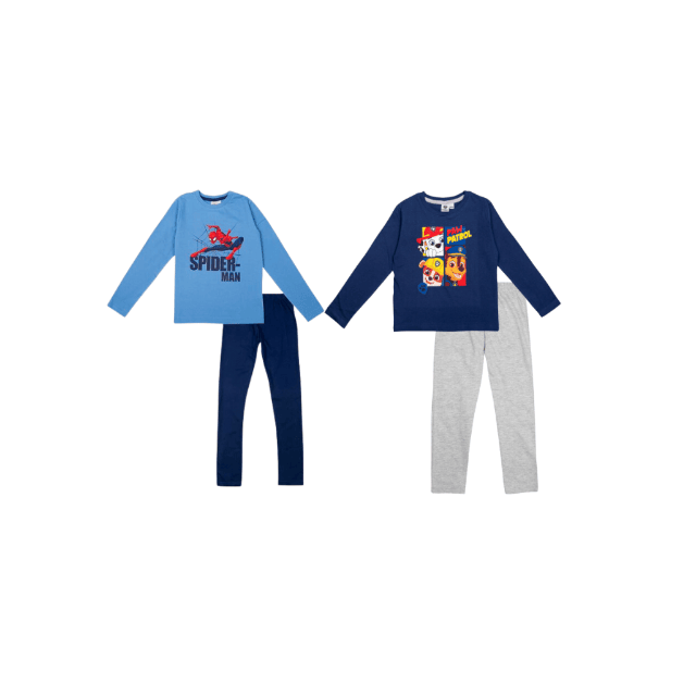 Lizenz Kinder Schlafanzug Pyjama Nachtwäsche Nachtmode Kindermode lang Restposten Mix