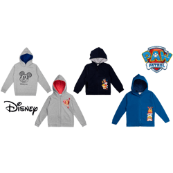Lizenz Kinder Sweathoodie und Sweatjacke Hoodie Sweatshirt Jungen Mädchen Restposten Mix