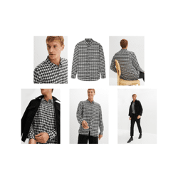 Versandhaus Herrenhemd Hemd Langarmhemd Männer Herrenmode Casual Oberhemd Freizeithemd Größen Mix