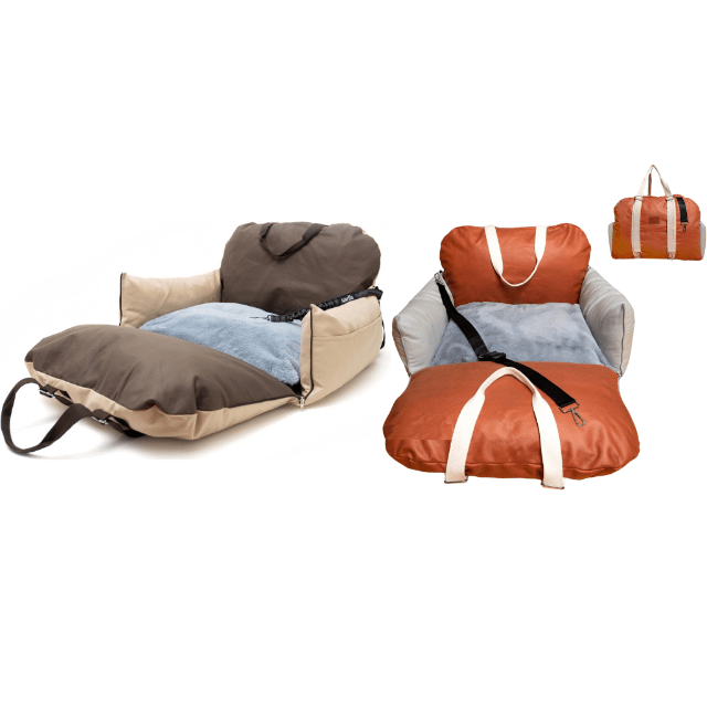 Hundeautositz Hunde Autositz Haustiersitz Haustier 3in1 inkl. Sicherheitsgurt in zwei Farbvariationen