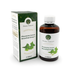 Pflanzlicher Immun Bronchial Sirup Nahrungsergänzung mit Kräuterextrakten