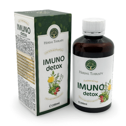 Sirup IMUNO Detox 200ml mit zahlreichen Kräuterextrakten - MHD: 12/2026