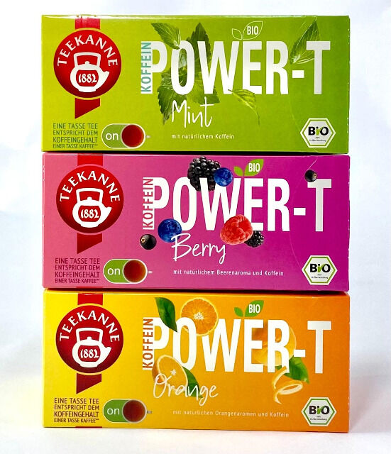 Teekanne Power-T versch. Sorten 1A-Ware
