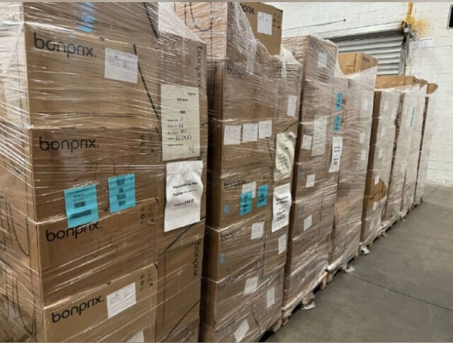 Versandhaus Bonprix Kilogram Export Palettenware Export Restposten Mode Bekleidung KG Großhandel Kleidung Paletten Markenmode Textil Fashion