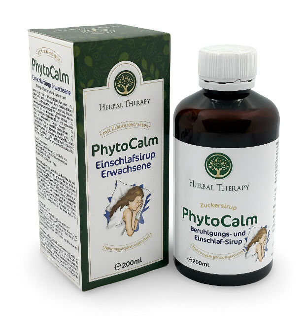 Beruhigungs- und Einschlaf-Sirup 200ml auf Kräuterbasis mit Melatonin - MHD: 12/2026