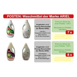 Posten Waschmittel Flüssig Universal und Color - begrenzte Verfügbarkeit