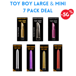 Toy Boy Mini & Large – 7er Pack Nipple-Toys in verschiedenen Größen, Farben & Formen, ideal für Verkauf & Einsteiger. Hochwertig verpackt!