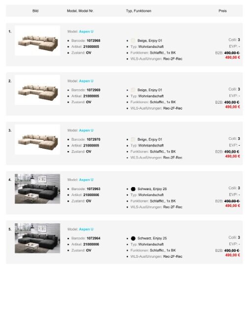 Posten Möbel Sofas, Ecksofa, Wohnlandschaft alle Modelle mit Funktionen