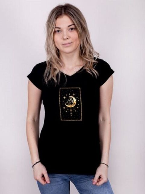 Damen Baumwolle T-shirt mit Print - diverse Modelle mit verschiedenen Größen und Farben