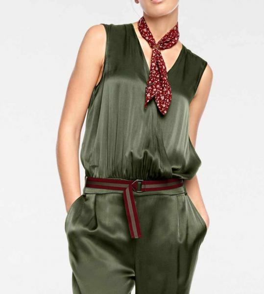 Schal m. Schmuckring, bordeaux