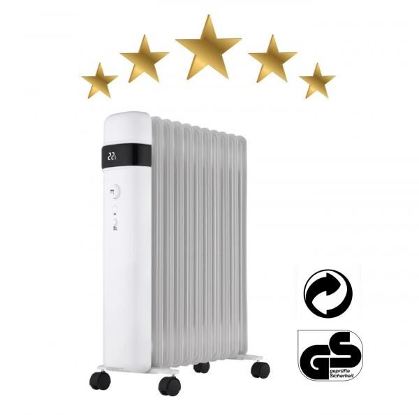 1-A Ware  Premium Designer Ölradiator 2.500 Watt, mit LED Display und Digital Control - Kunden VK 89,00 EUR