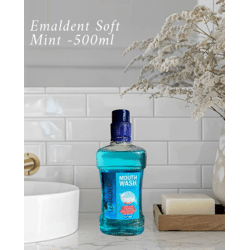 EMALDENT Mouth Wash -Soft Mint - 500ml - EU1. - Made in EU