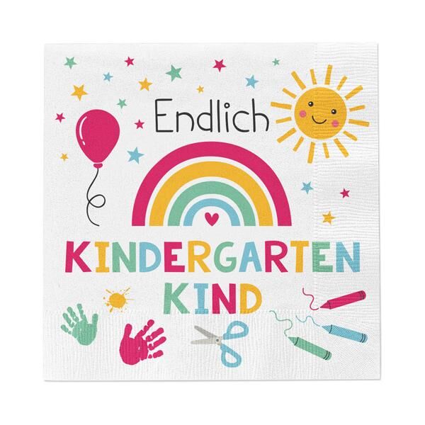 Servietten Kindergarten, 20er Pack