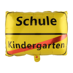 Folienballon, Schule, ca. 53x42cm