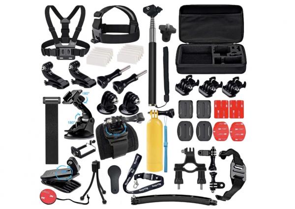  Zubehör-Set kompatibel für GoPro Hero 13/Hero 12/11/10/9/8/7/6/5/4/3/3+/2/1/Session und AKASO Insta 360 DJI osmos Action-Kamera-Zubehör