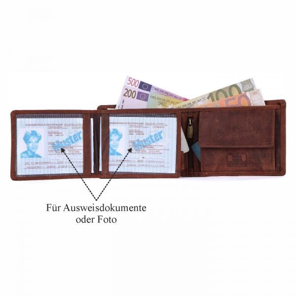 Geldbörse Büffel-Leder