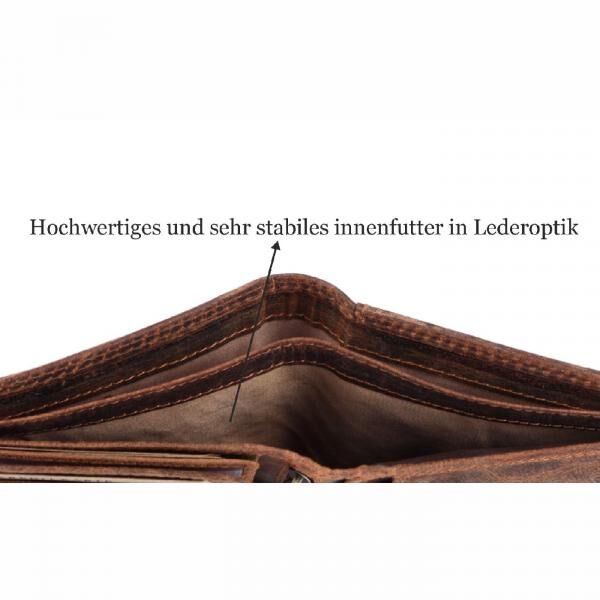 Geldbörse Büffel-Leder