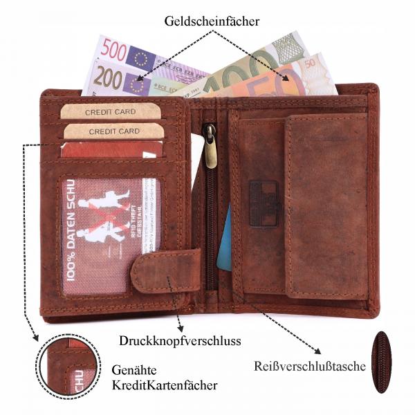 Geldbörse Büffel-Leder