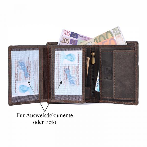 Geldbörse Büffel-Leder