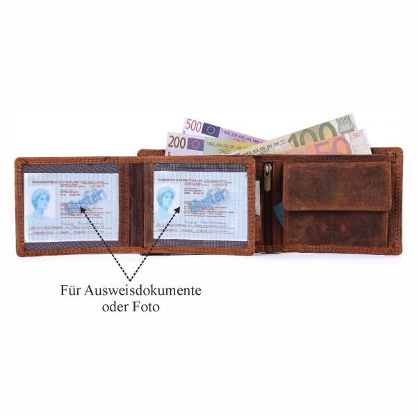 Geldbörse Büffel-Leder