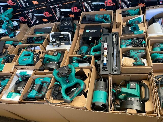 Vonroc Werkzeuge, Elektrowerkzeuge, nur Komplettabnahme, Ware NUR für Export ausserhalb der EU!!!