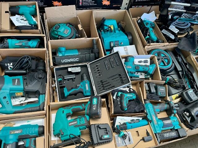 Vonroc Werkzeuge, Elektrowerkzeuge, nur Komplettabnahme, Ware NUR für Export ausserhalb der EU!!!