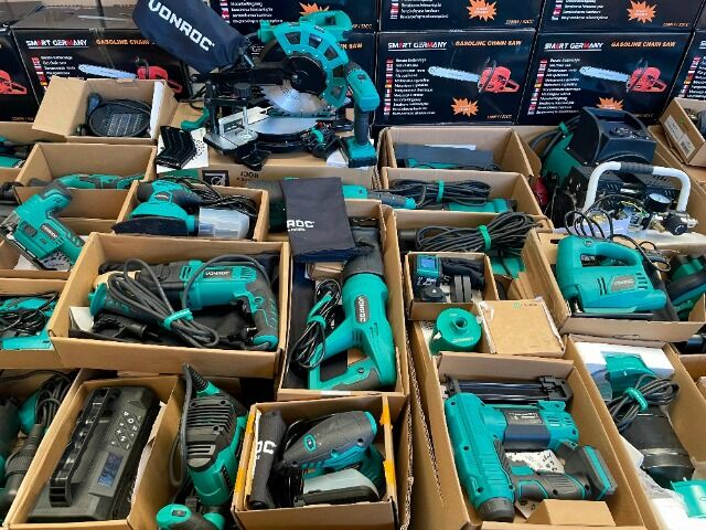 Vonroc Werkzeuge, Elektrowerkzeuge, nur Komplettabnahme, Ware NUR für Export ausserhalb der EU!!!