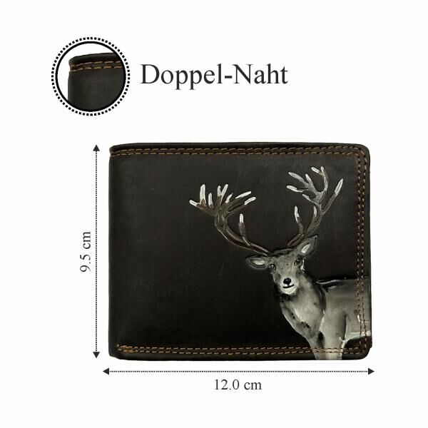 Geldbörse Büffel-Leder