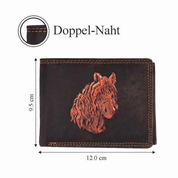 Geldbörse Büffel-Leder