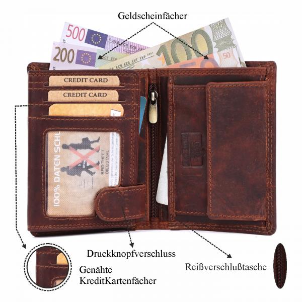Geldbörse Büffel-Leder