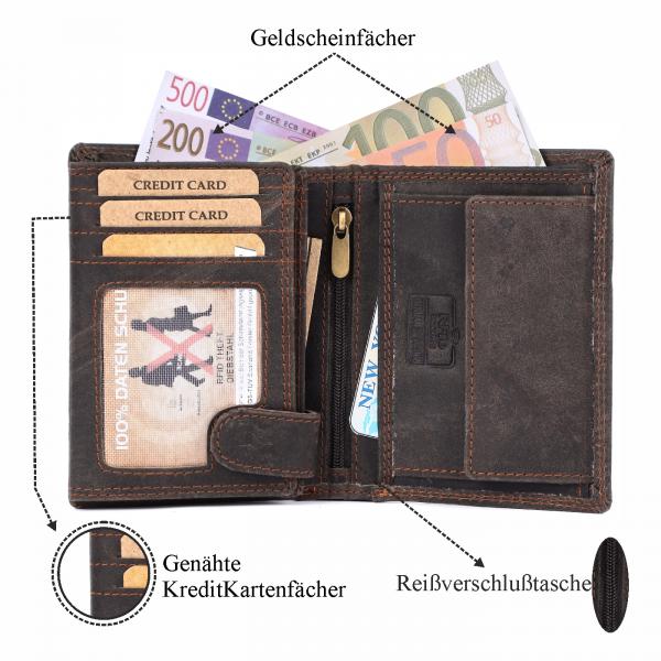 Geldbörse Büffel-Leder