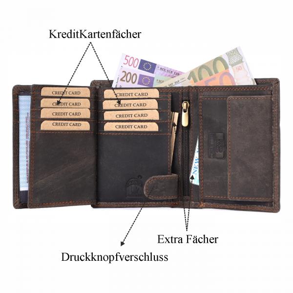 Geldbörse Büffel-Leder