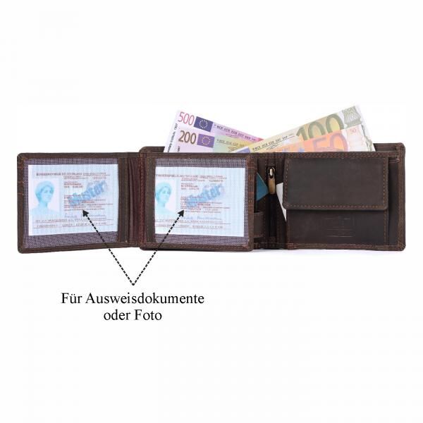 Geldbörse Büffel-Leder