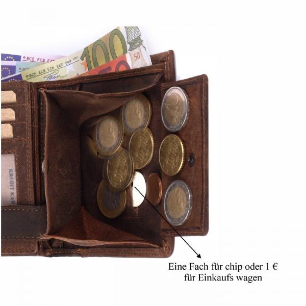 Geldbörse Büffel-Leder