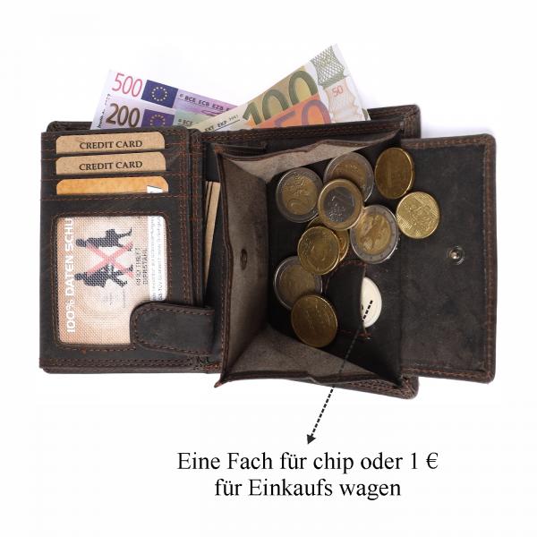 Geldbörse Büffel-Leder