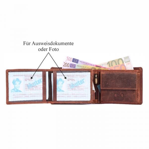 Geldbörse Büffel-Leder